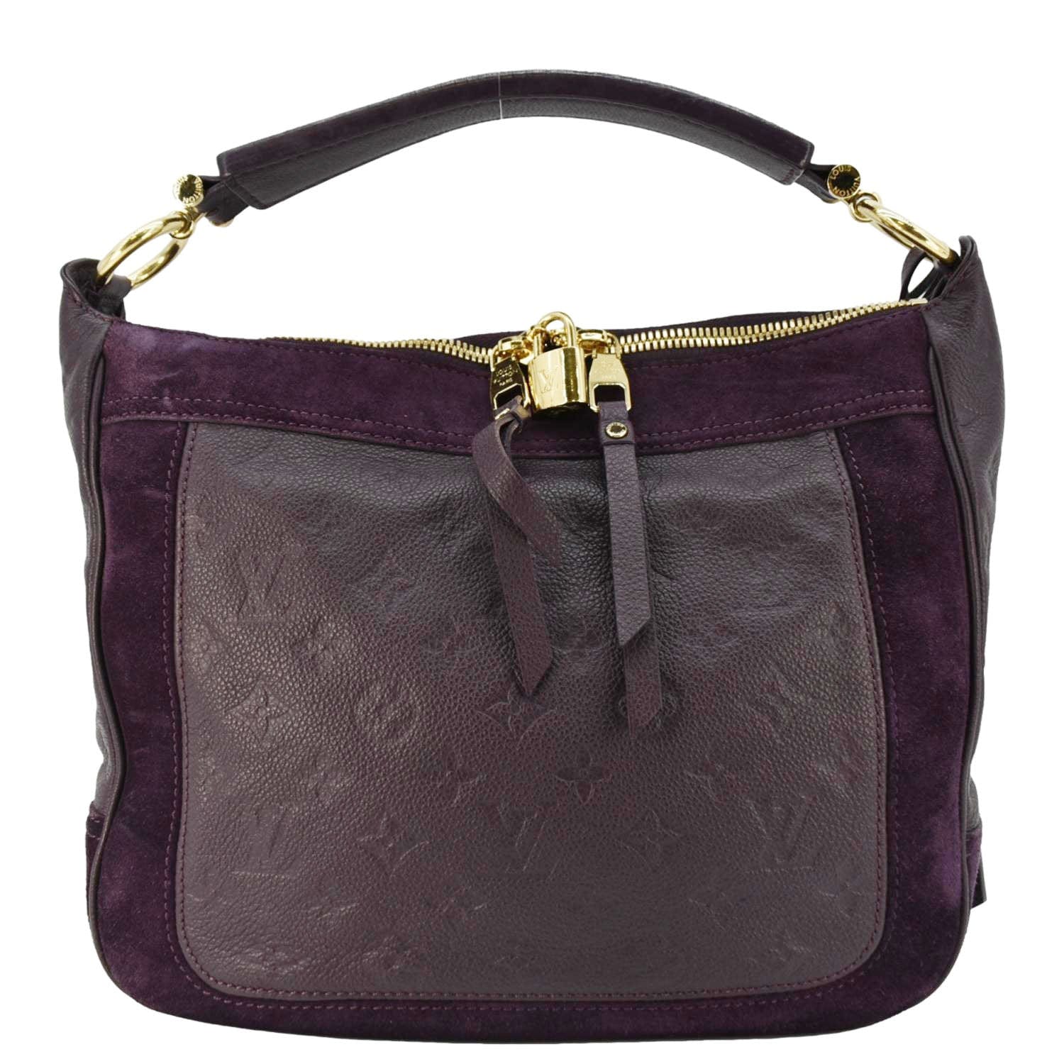 LOUIS VUITTON Audacieuse MM Empreinte Leather Shoulder Bag Terre