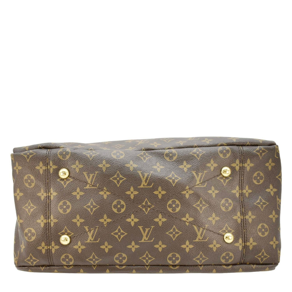 LOUIS VUITTON Artsy MM Monogram Canvas Hobo Shoulder Bag Brown