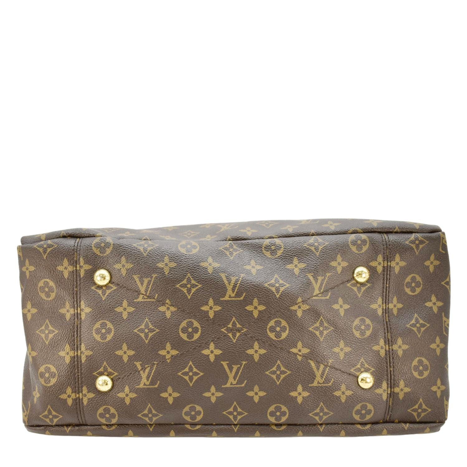 LOUIS VUITTON Artsy MM Monogram Canvas Hobo Shoulder Bag Brown