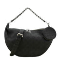 LOUIS VUITTON Baia MM Perforated Mahina Leather Shoulder Bag Black