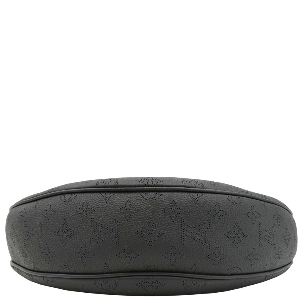 LOUIS VUITTON Baia MM Perforated Mahina Leather Shoulder Bag Black