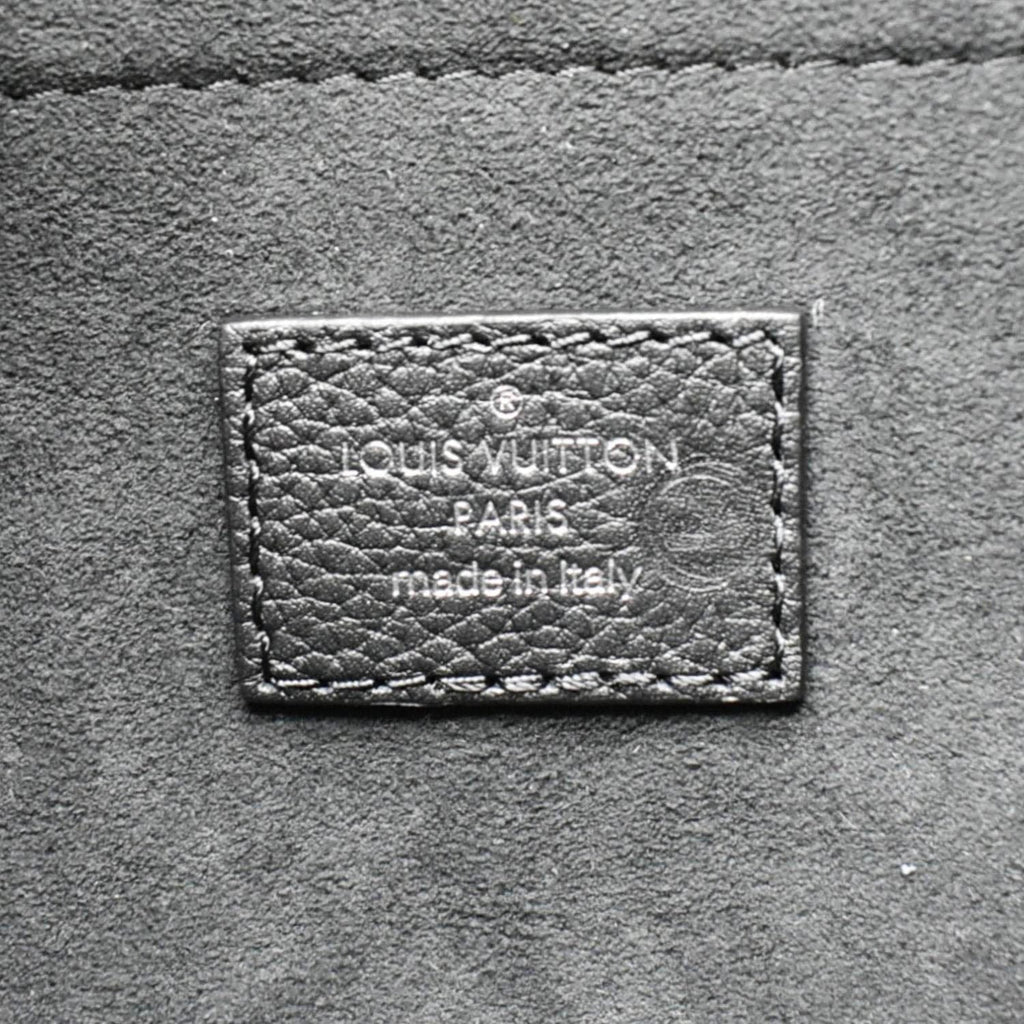 LOUIS VUITTON Baia MM Perforated Mahina Leather Shoulder Bag Black