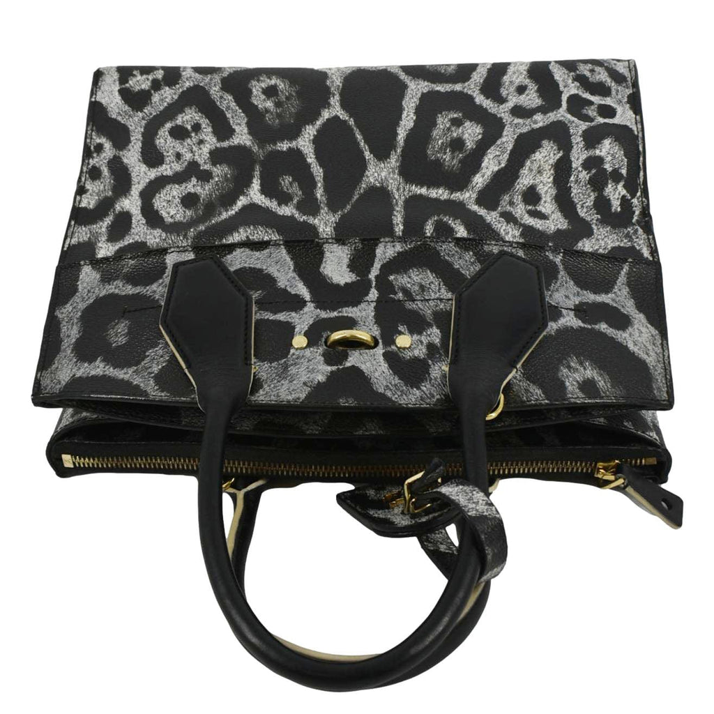 LOUIS VUITTON City Steamer Animal Print Canvas Shoulder Bag Grey