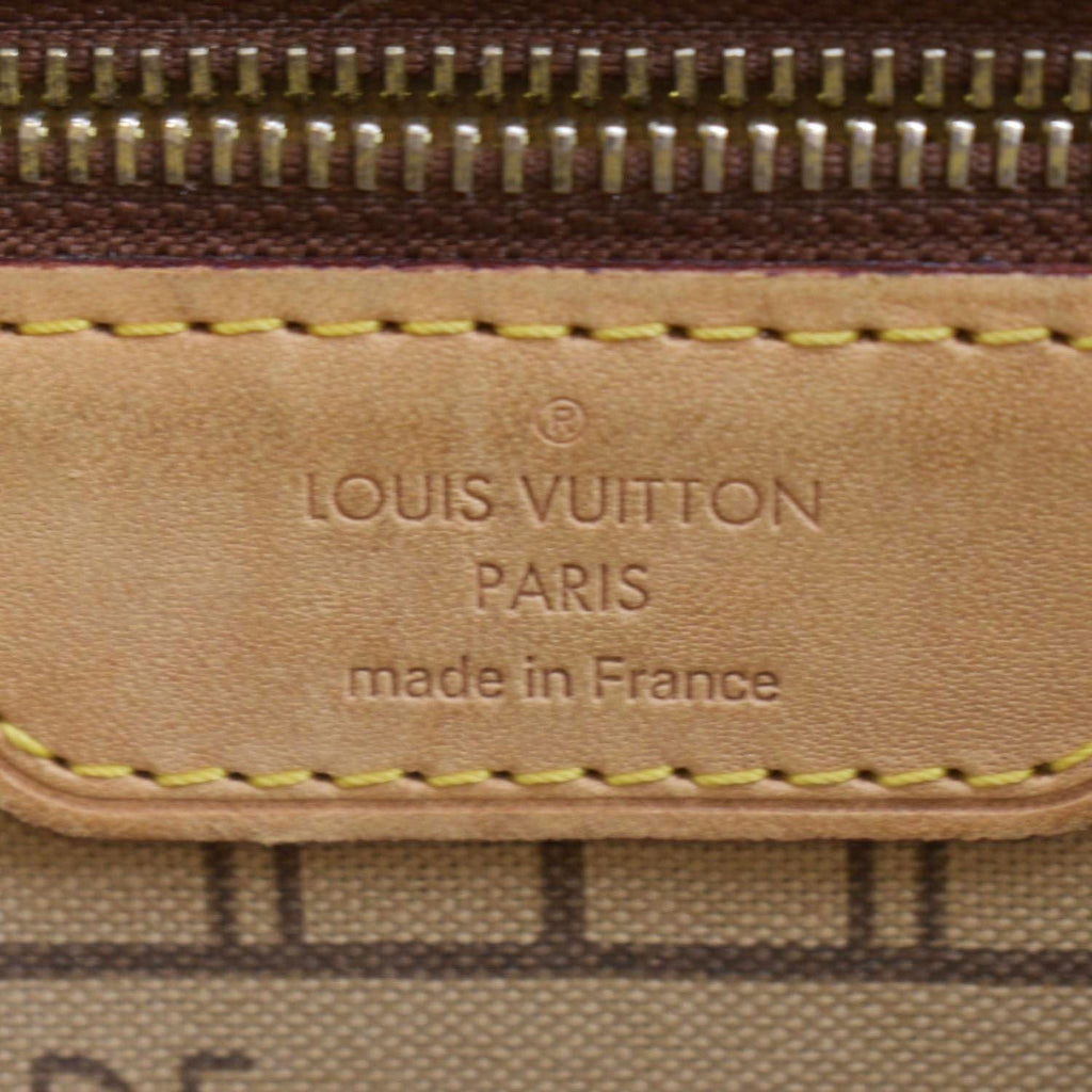 LOUIS VUITTON Neverfull PM Monogram Canvas Tote Bag Brown