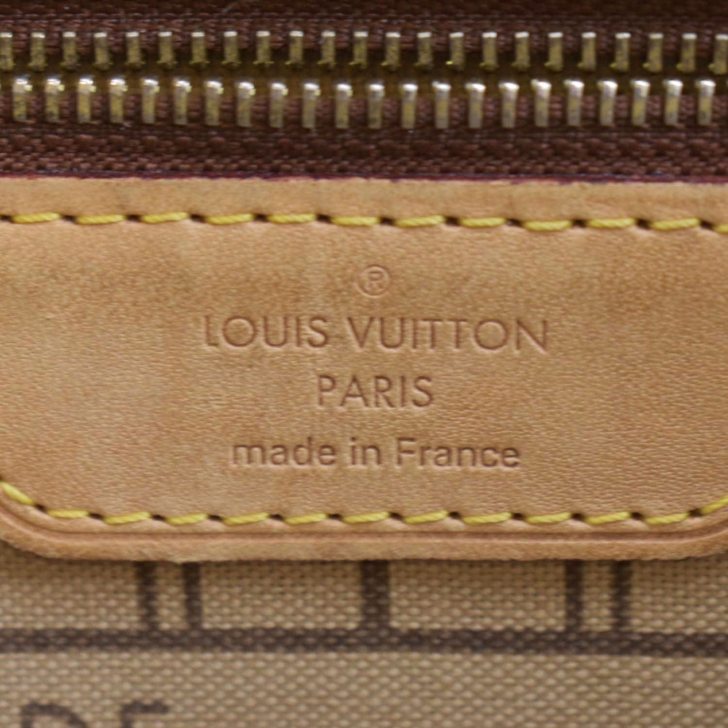 LOUIS VUITTON Neverfull PM Monogram Canvas Tote Bag Brown