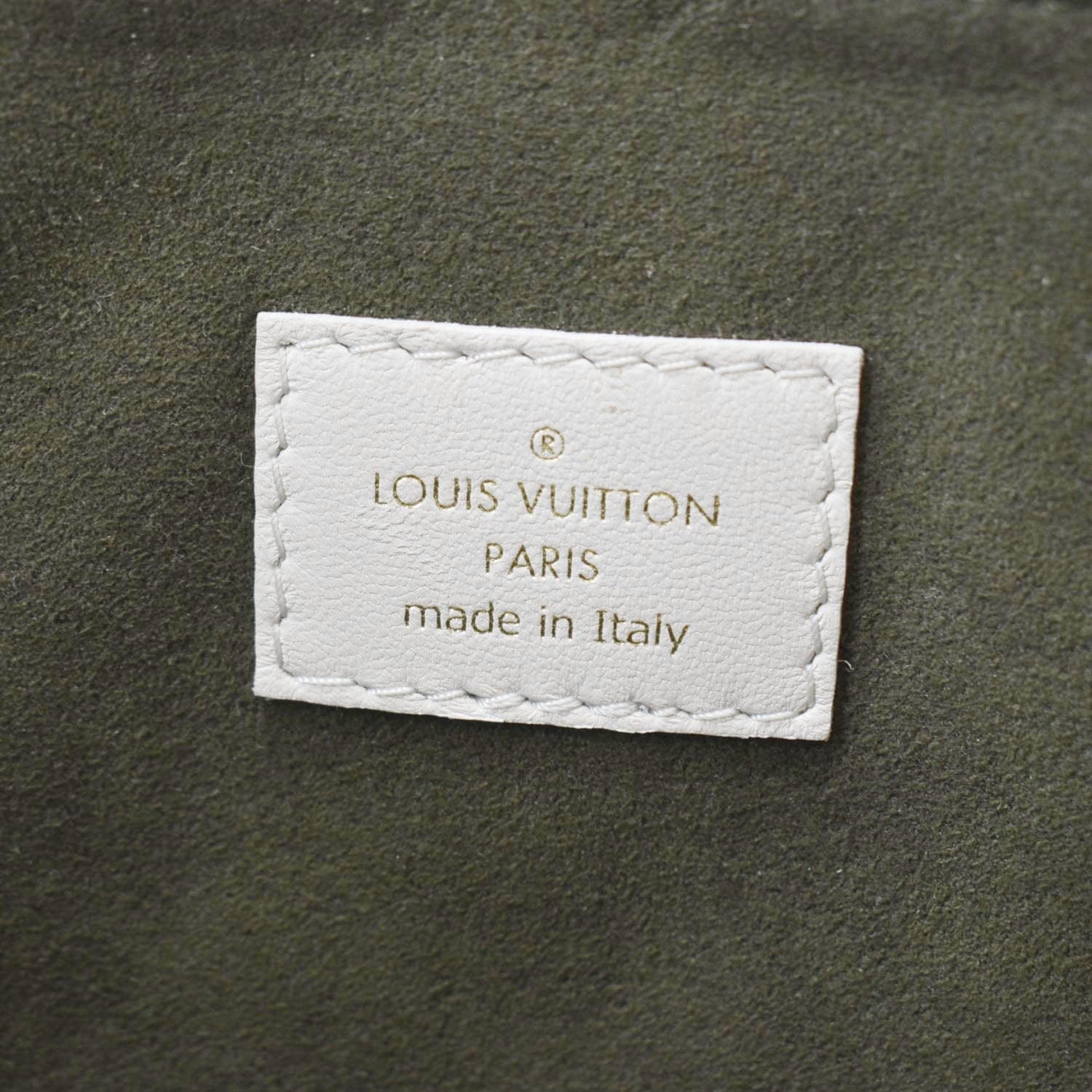 LOUIS VUITTON Coussin PM Monogram Embossed Shoulder Bag Creme
