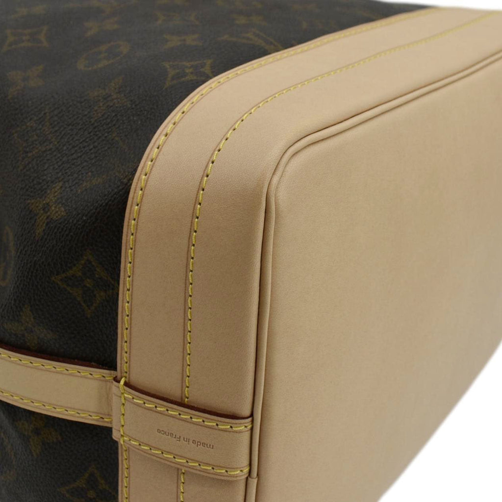 LOUIS VUITTON  Large Noe Monogram Canvas Shoulder Bag Brown