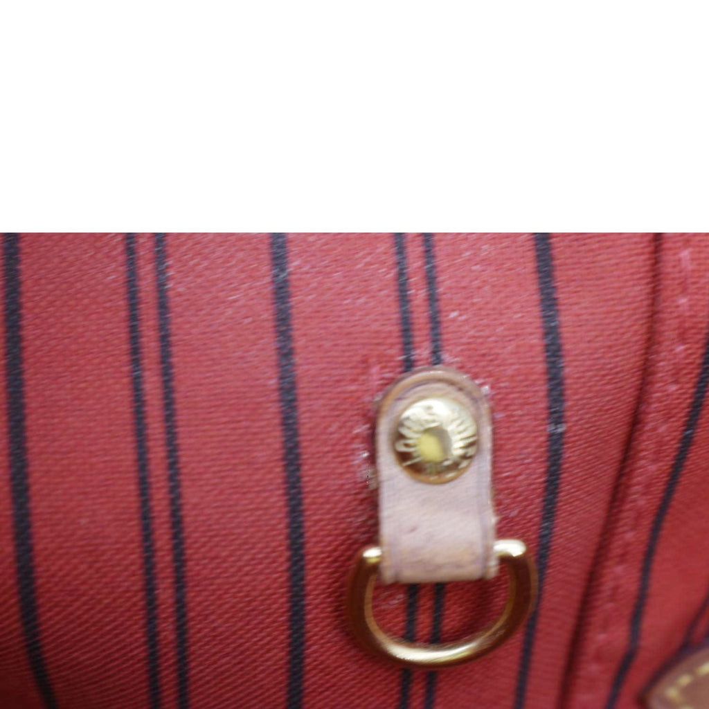 LOUIS VUITTON Neverfull MM Monogram Canvas Shoulder Bag Brown