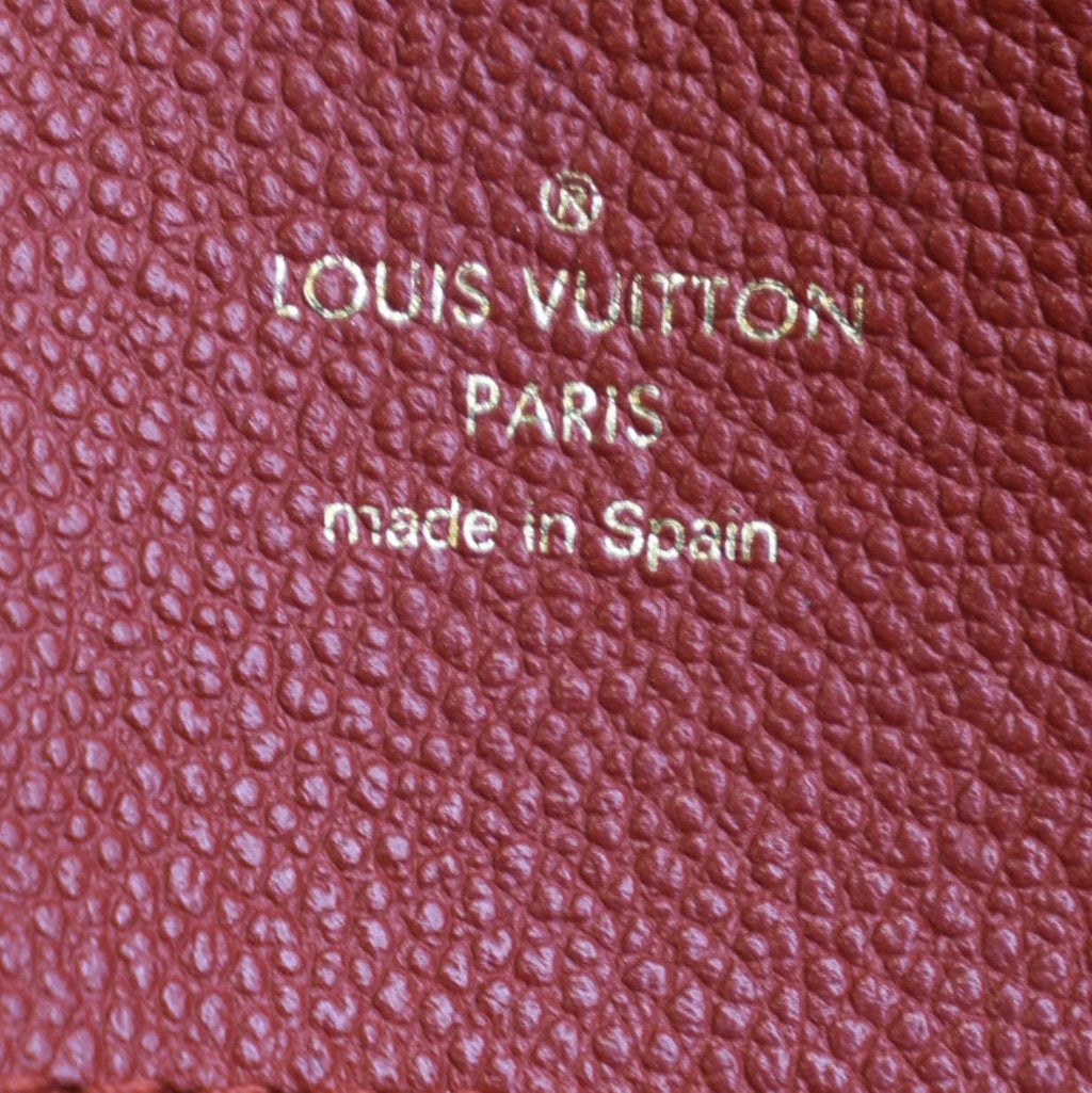 LOUIS VUITTON Bagatelle Monogram Empreinte Leather Shoulder Bag Red