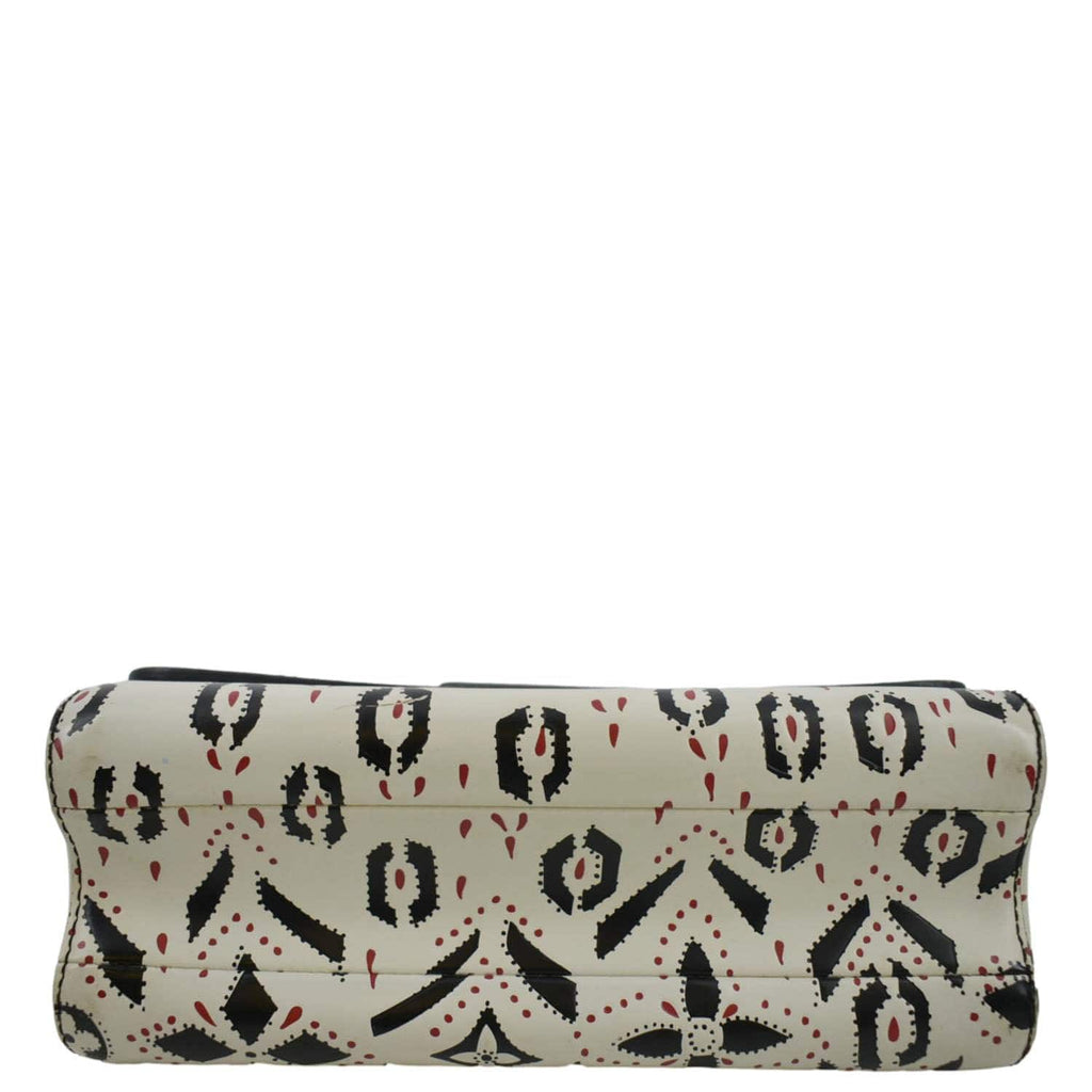 LOUIS VUITTON LV Twist Graphic MM Leather Shoulder Bag Black