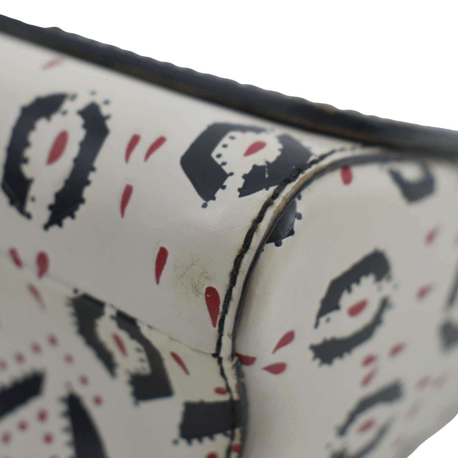 LOUIS VUITTON LV Twist Graphic MM Leather Shoulder Bag Black