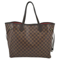 LOUIS VUITTON Neverfull GM Damier Ebene Tote Shoulder Bag Brown