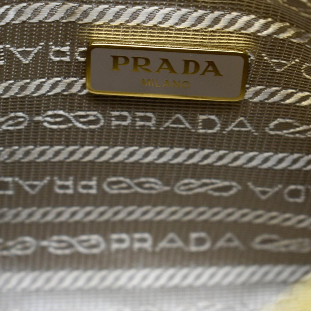 PRADA Re-Edition 2005 Saffiano Leather Shoulder Bag Beige
