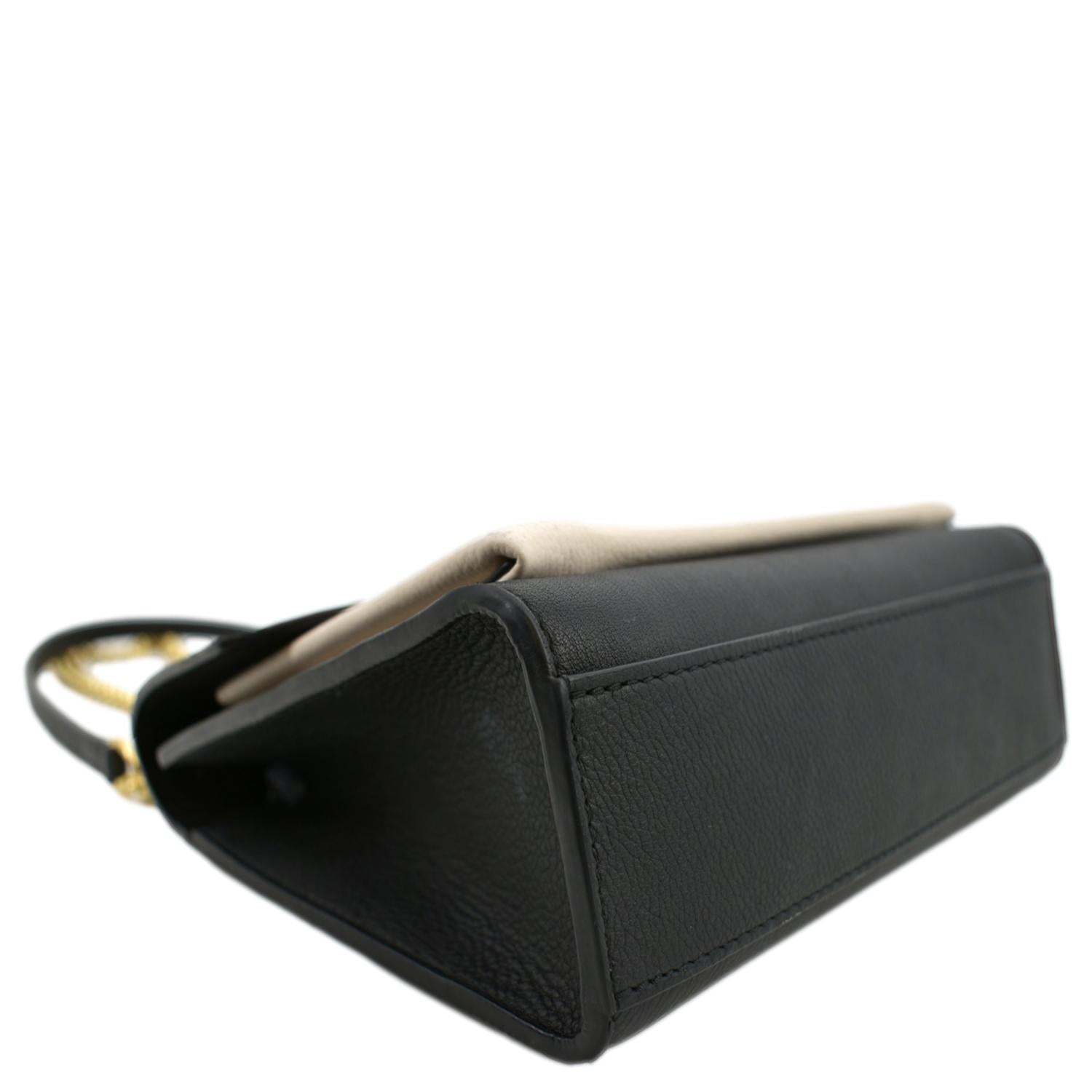 LOUIS VUITTON Mylockme Calf Leather Chain Shoulder Bag Creme