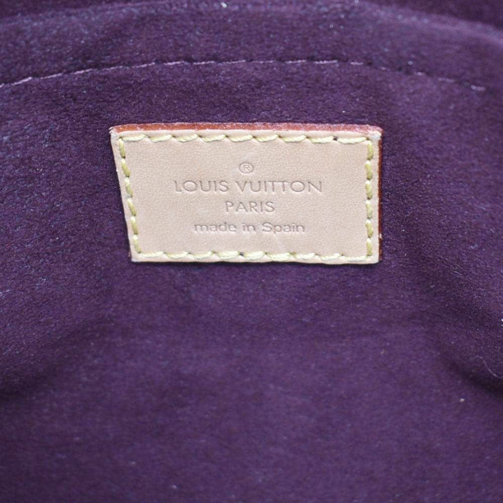 LOUIS VUITTON Montaigne MM Monogram Canvas Shoulder Bag Brown