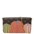 LOUIS VUITTON LV x YK Monogram Pumpkin Pochette Felicie Shoulder Bag Multicolor