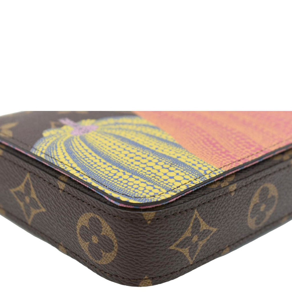 LOUIS VUITTON LV x YK Monogram Pumpkin Pochette Felicie Shoulder Bag Multicolor