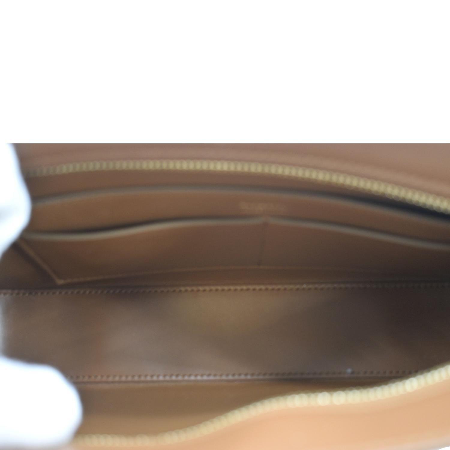 BURBERRY Medium TB Leather Shoulder Bag Tan