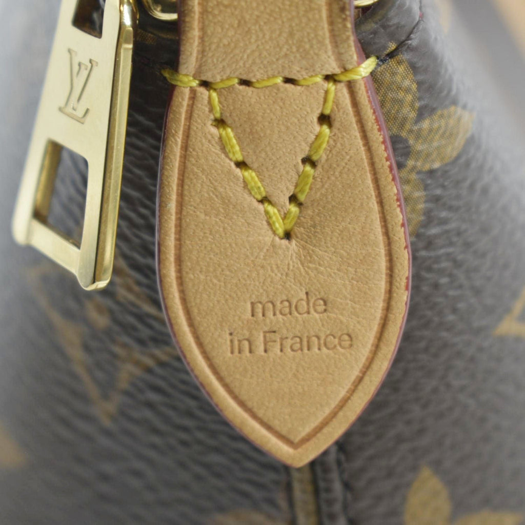 LOUIS VUITTON Boetie PM NM Monogram Canvas Satchel Shoulder Bag Brown