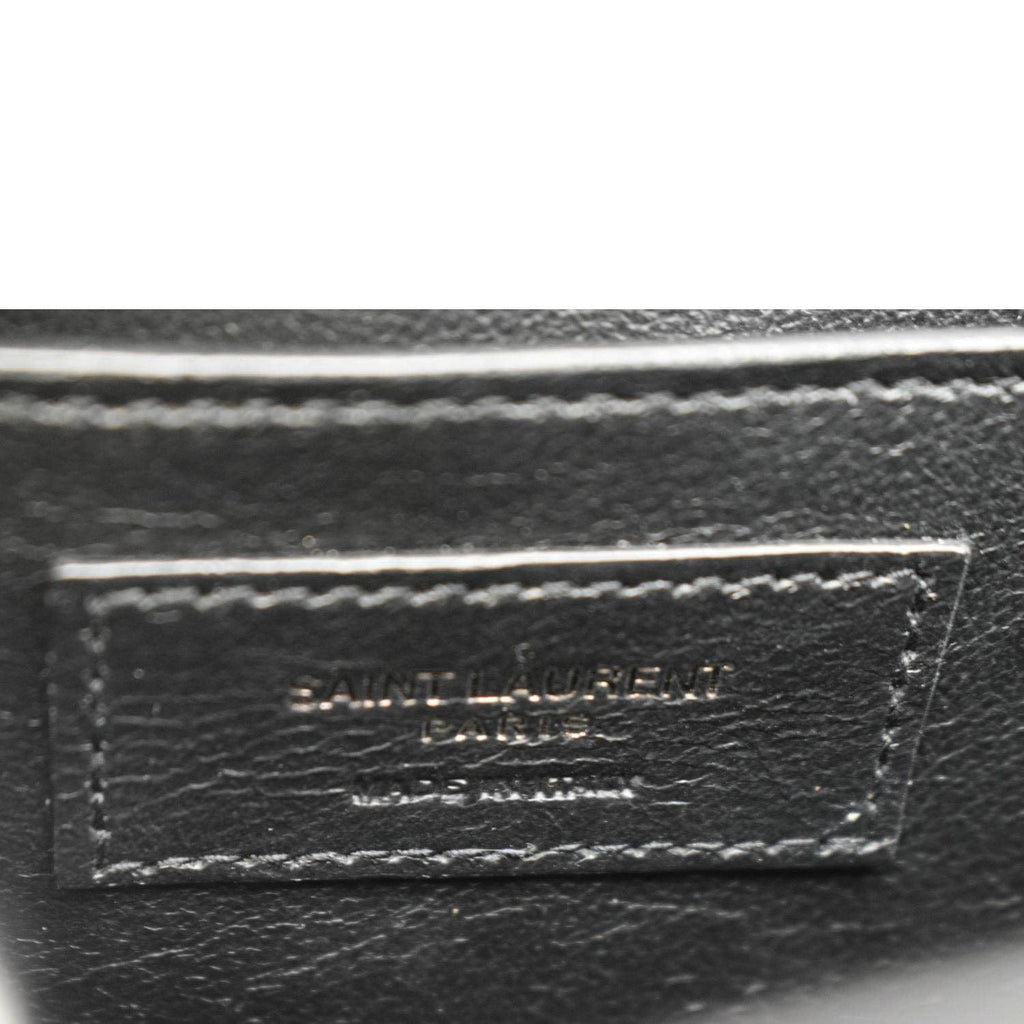 YVES SAINT LAURENT Sunset Medium Leather Shoulder Bag Black