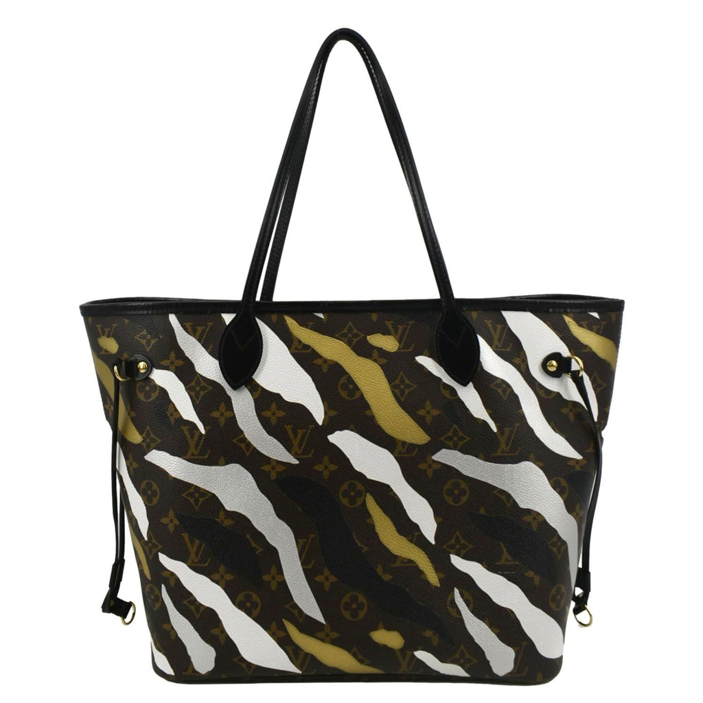 LOUIS VUITTON X LOL Neverfull MM Monogram Canvas Tote Bag Brown