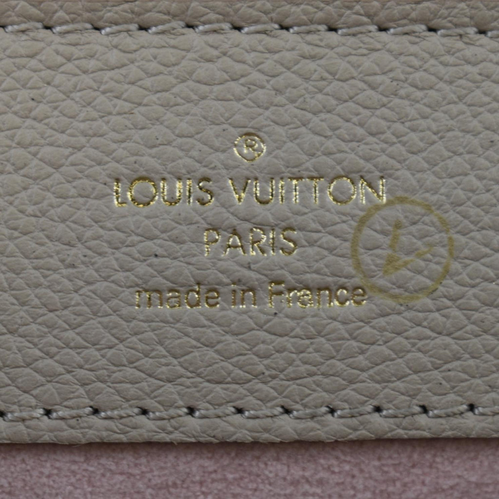 LOUIS VUITTON Mini Lockme Ever Leather Shoulder Bag Greige