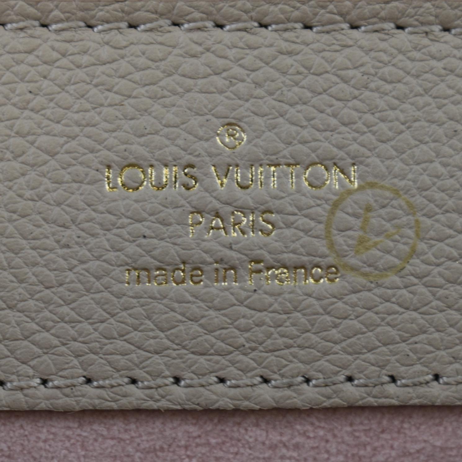 LOUIS VUITTON Mini Lockme Ever Leather Shoulder Bag Greige