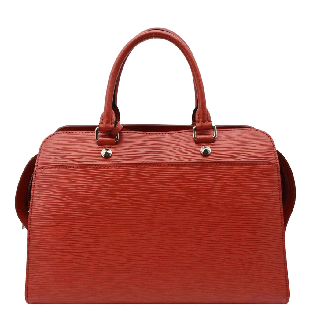 LOUIS VUITTON Vaneau MM Epi Leather Shoulder Bag Red