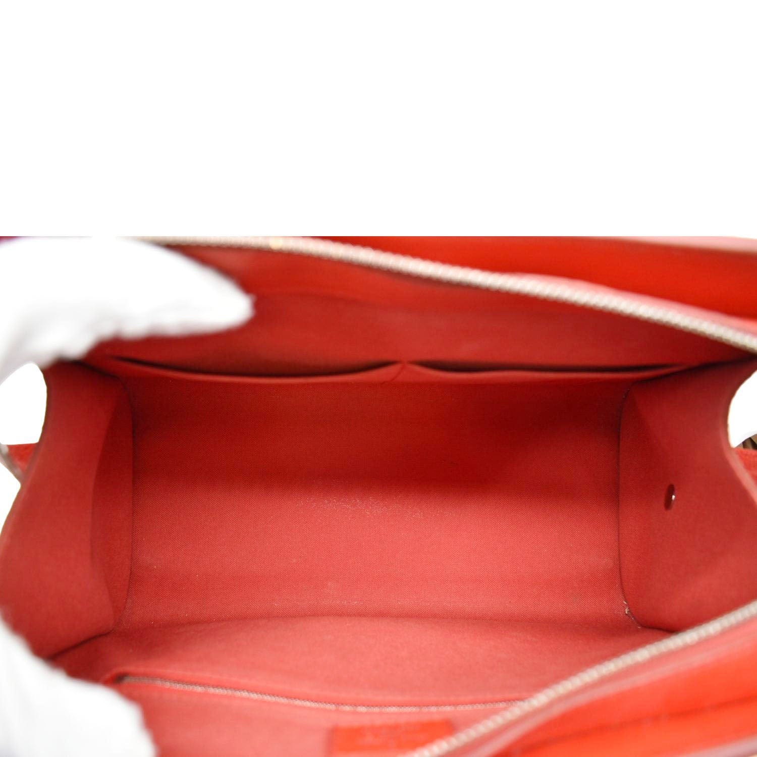 LOUIS VUITTON Vaneau MM Epi Leather Shoulder Bag Red