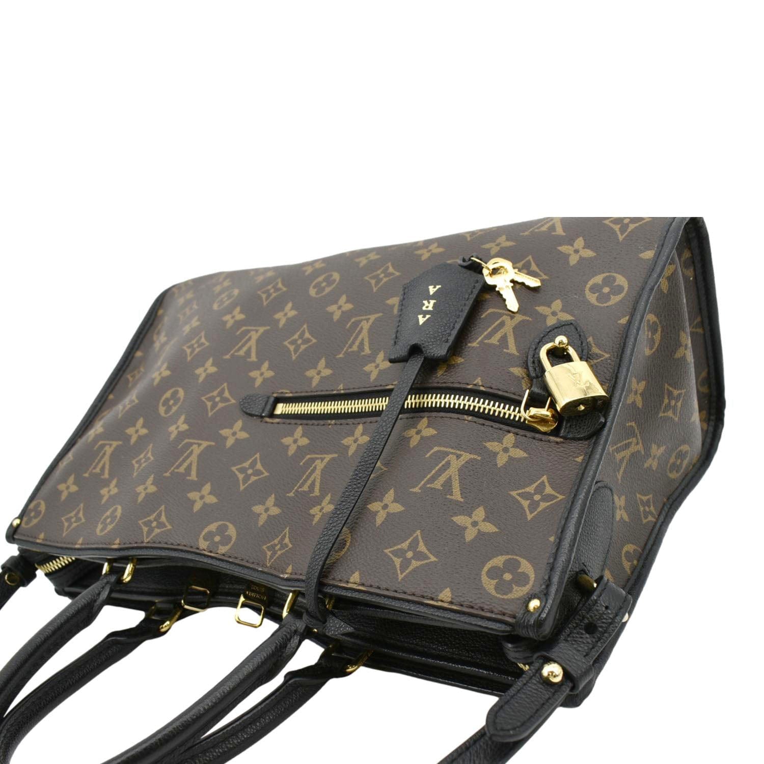 LOUIS VUITTON Popincourt NM Monogram Canvas Tote Bag Brown
