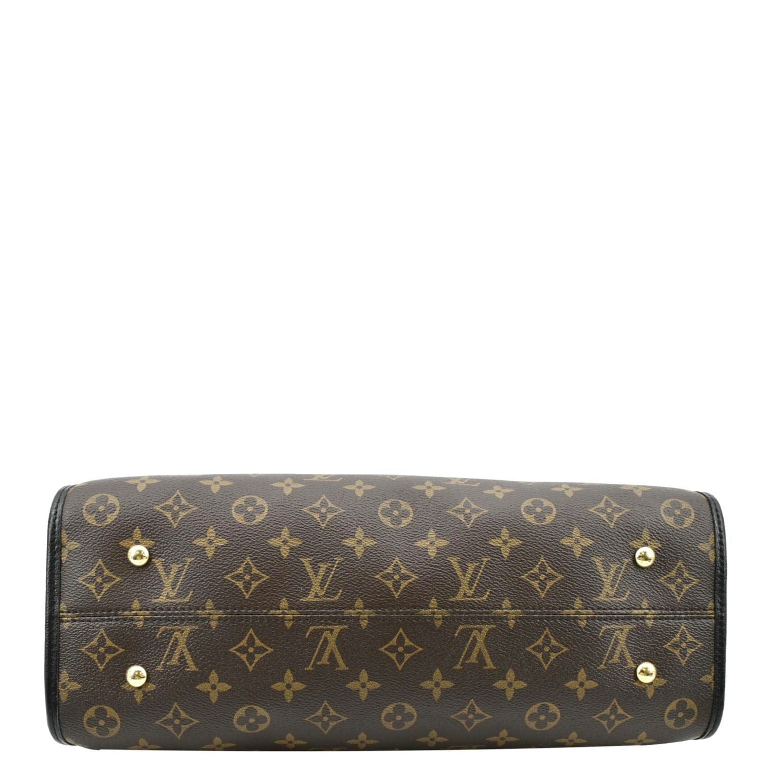 LOUIS VUITTON Popincourt NM Monogram Canvas Tote Bag Brown
