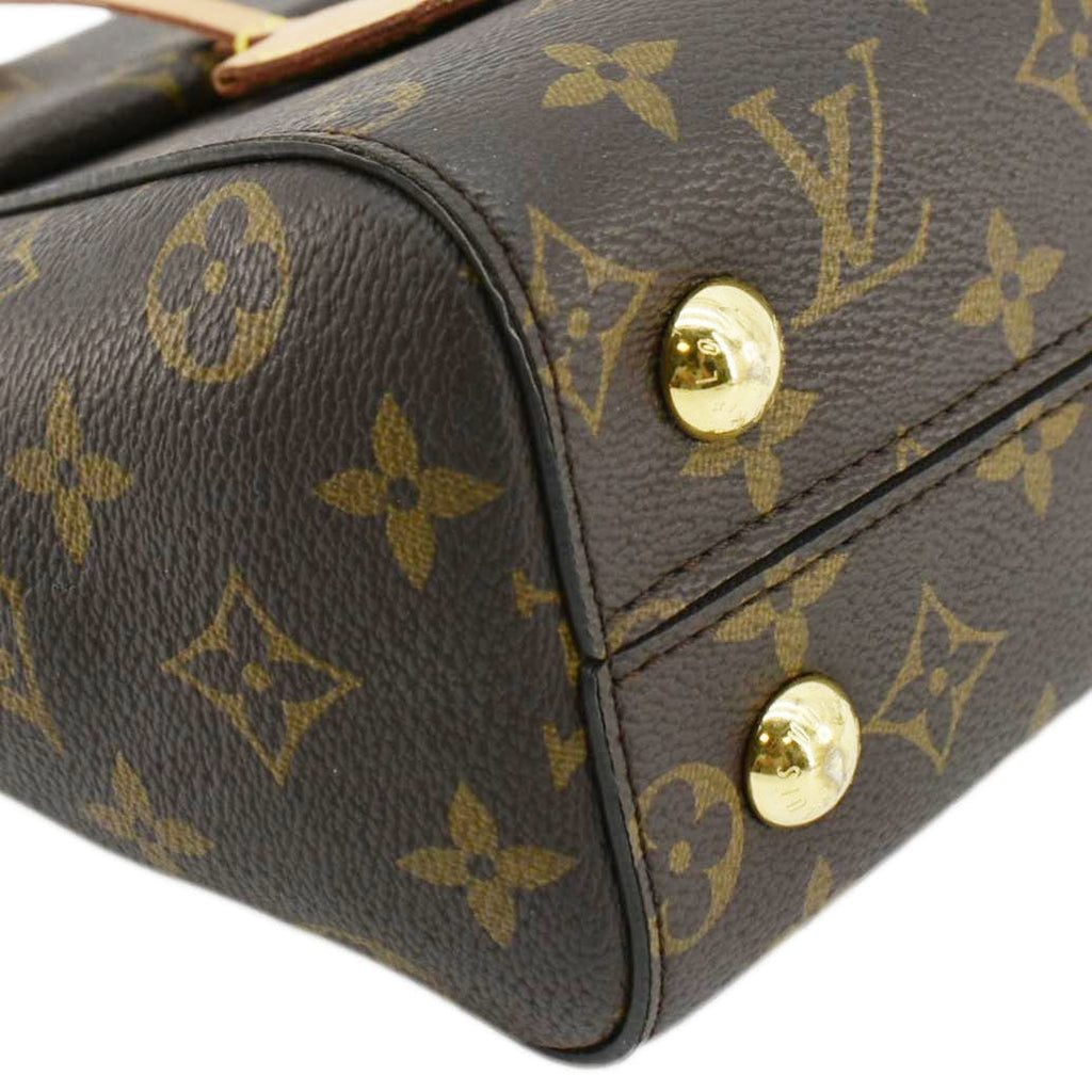 LOUIS VUITTON Cluny BB Monogram Canvas Shoulder Bag Brown