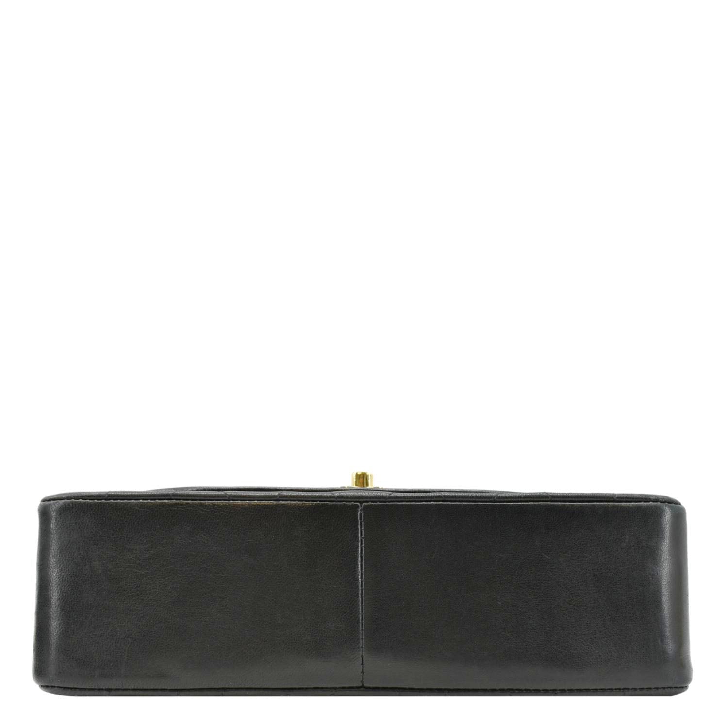 CHANEL Diana Flap Vintage Quilted Leather Shoulder Bag Black