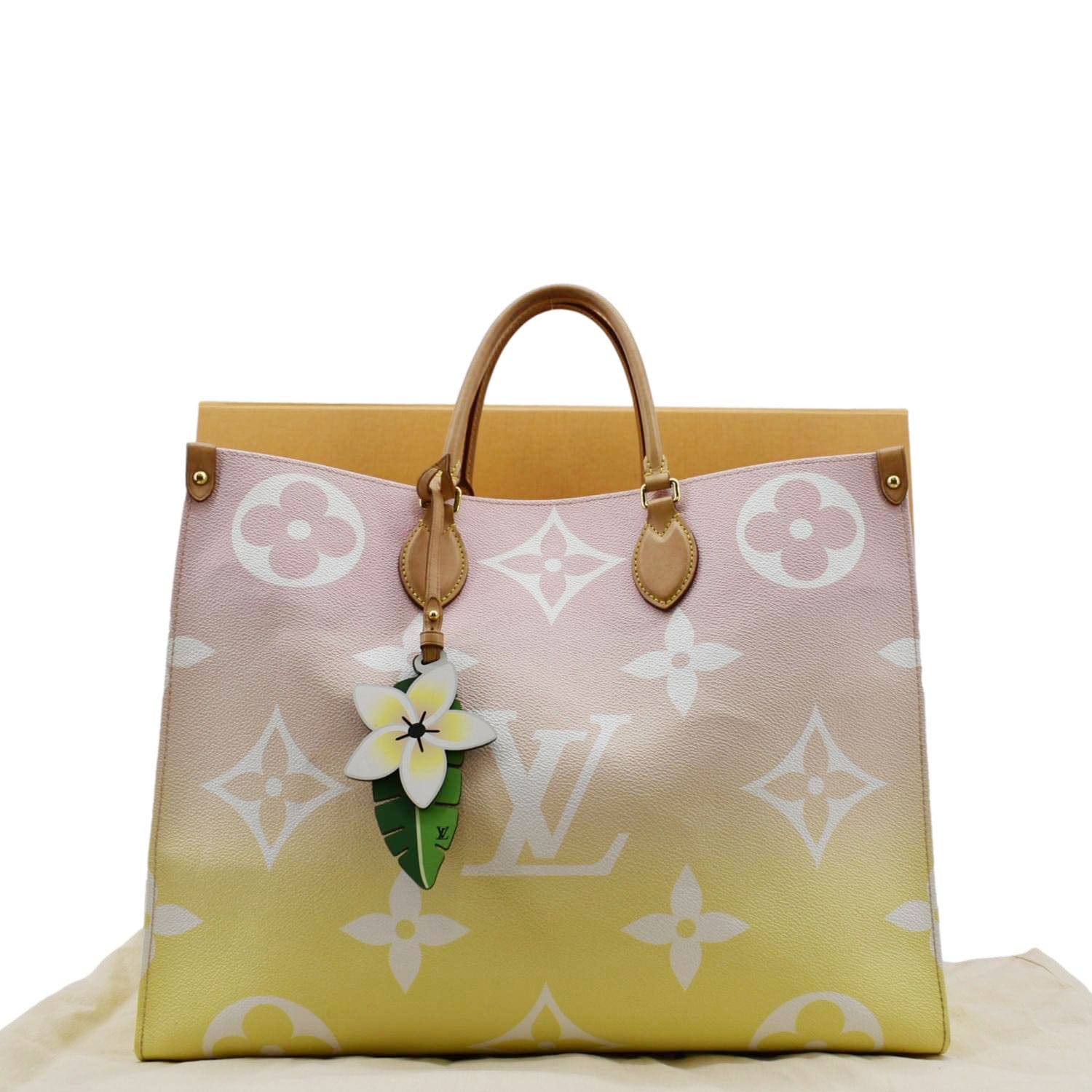 LOUIS VUITTON Pool Onthego GM Monogram Canvas Tote Bag Pink