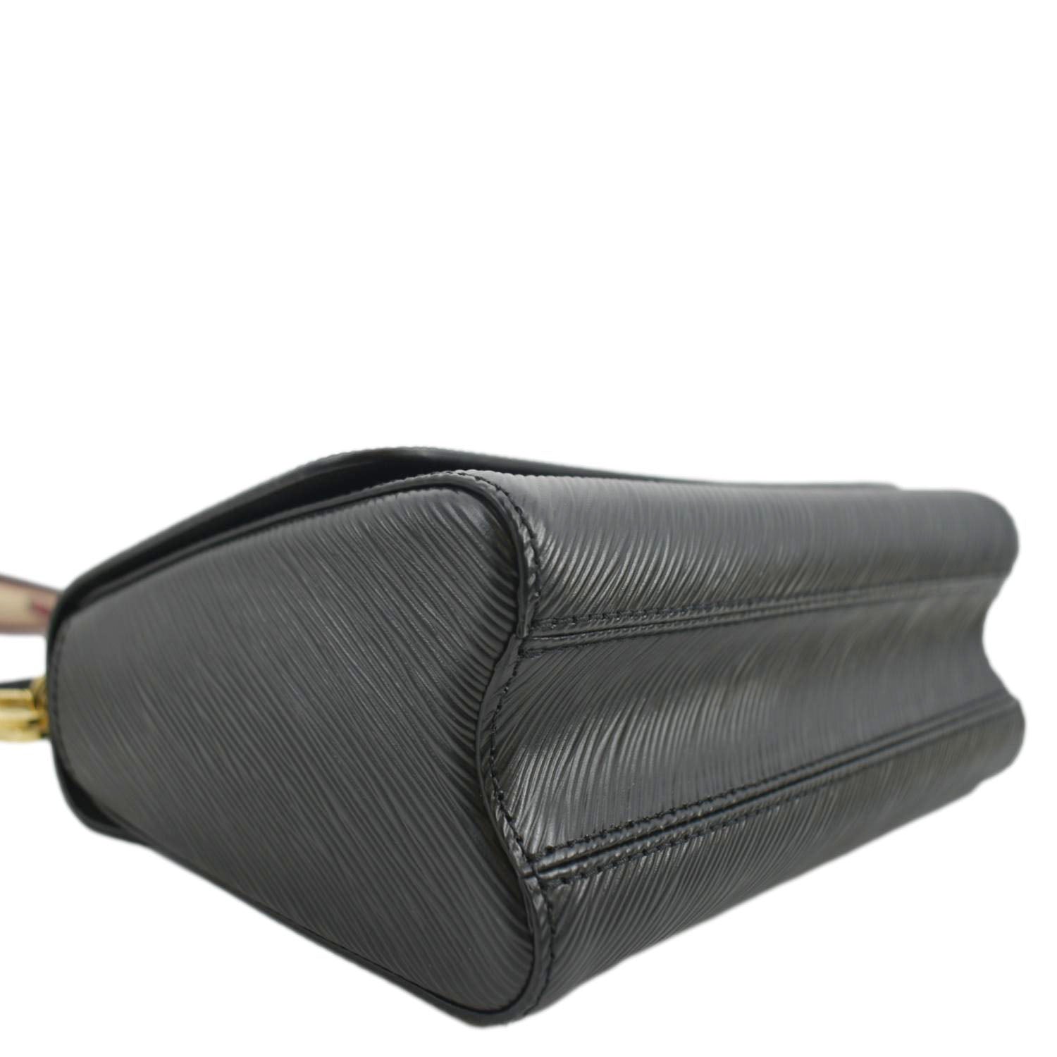 LOUIS VUITTON LV Twist MM Epi Leather Shoulder Bag Black