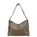 LOUIS VUITTON Carryall MM Monogram Empreinte Shoulder Bag Tourterelle Gray
