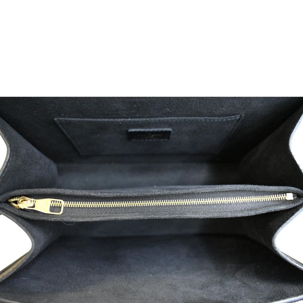 LOUIS VUITTON Dauphine MM Epi Leather Shoulder Bag Black