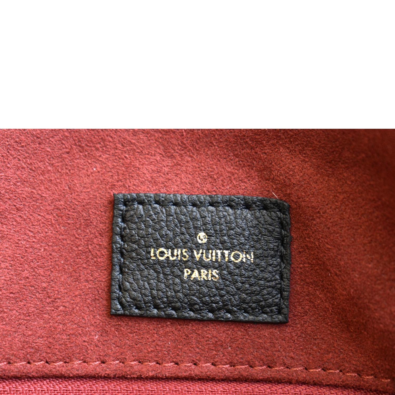 LOUIS VUITTON Grand Palais Monogram Empreinte Leather Shoulder Bag Black