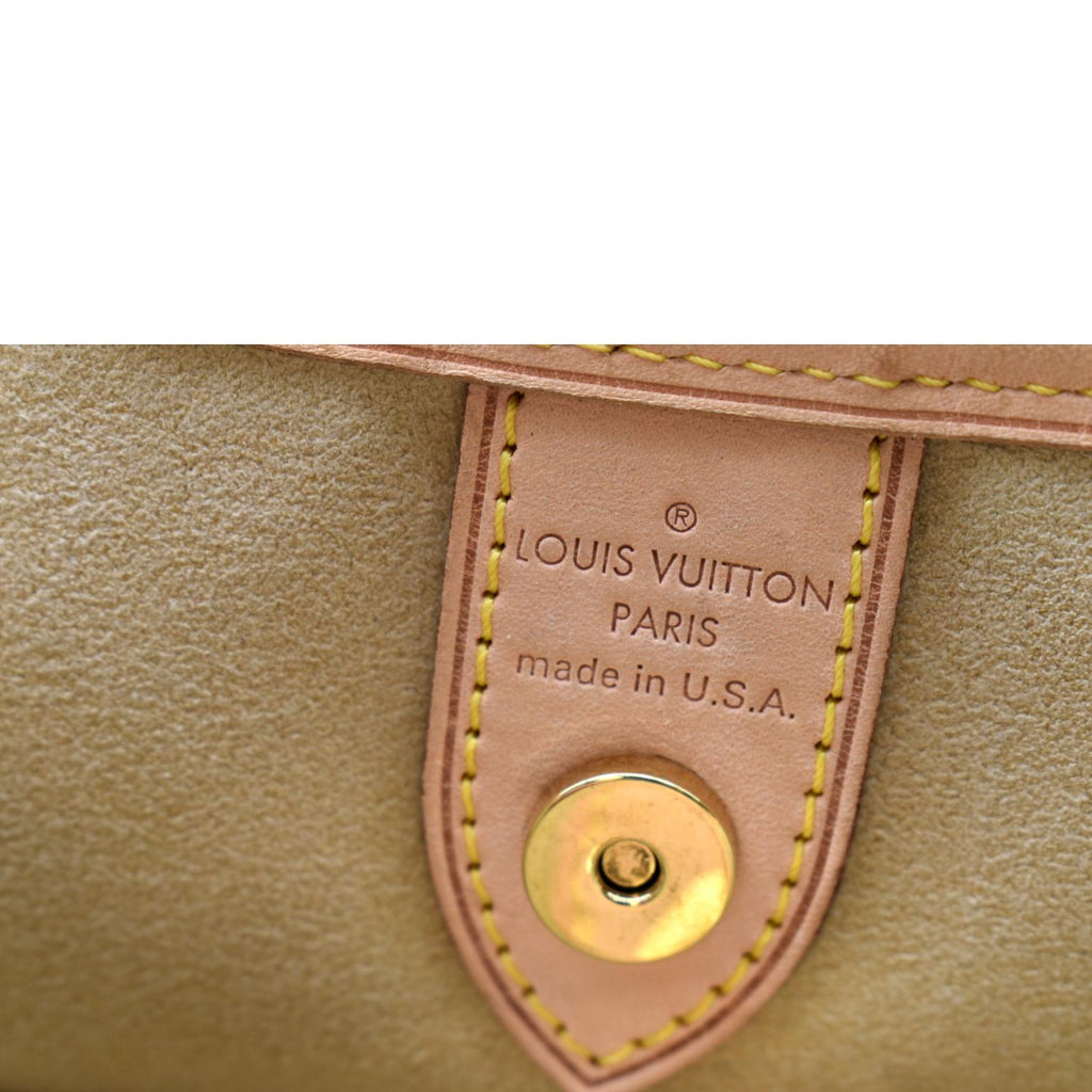LOUIS VUITTON Galliera PM Monogram Canvas Hobo Shoulder Bag Brown