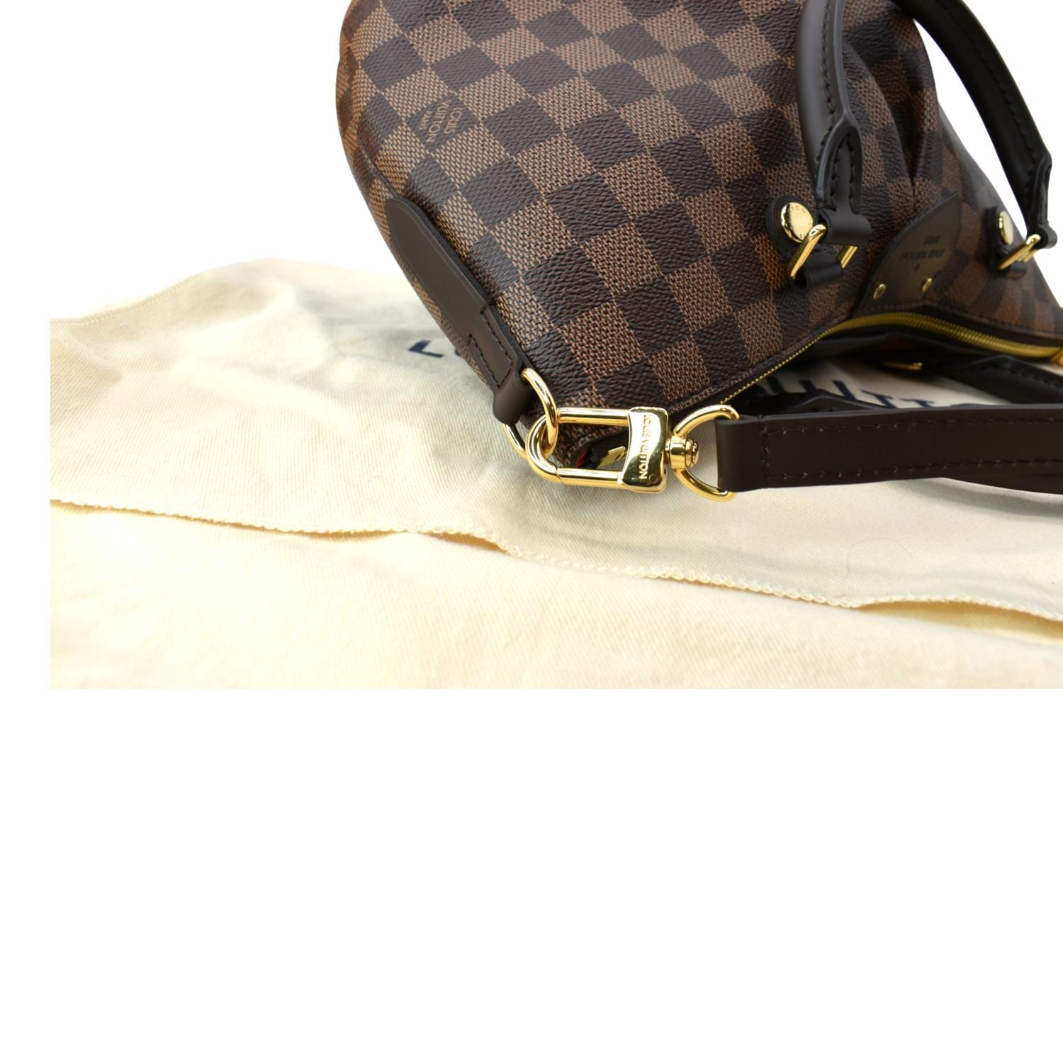 LOUIS VUITTON Siena PM Damier Ebene Shoulder Bag Brown