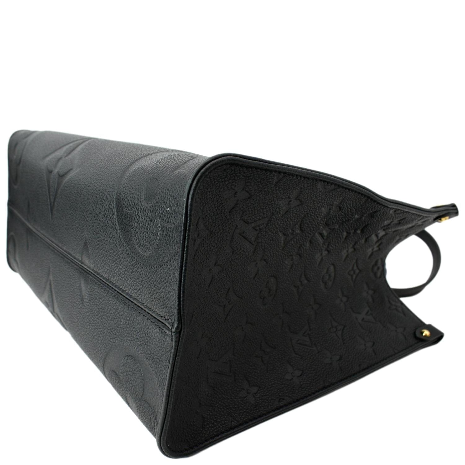 LOUIS VUITTON Onthego MM Monogram Empreinte Shoulder Bag Black