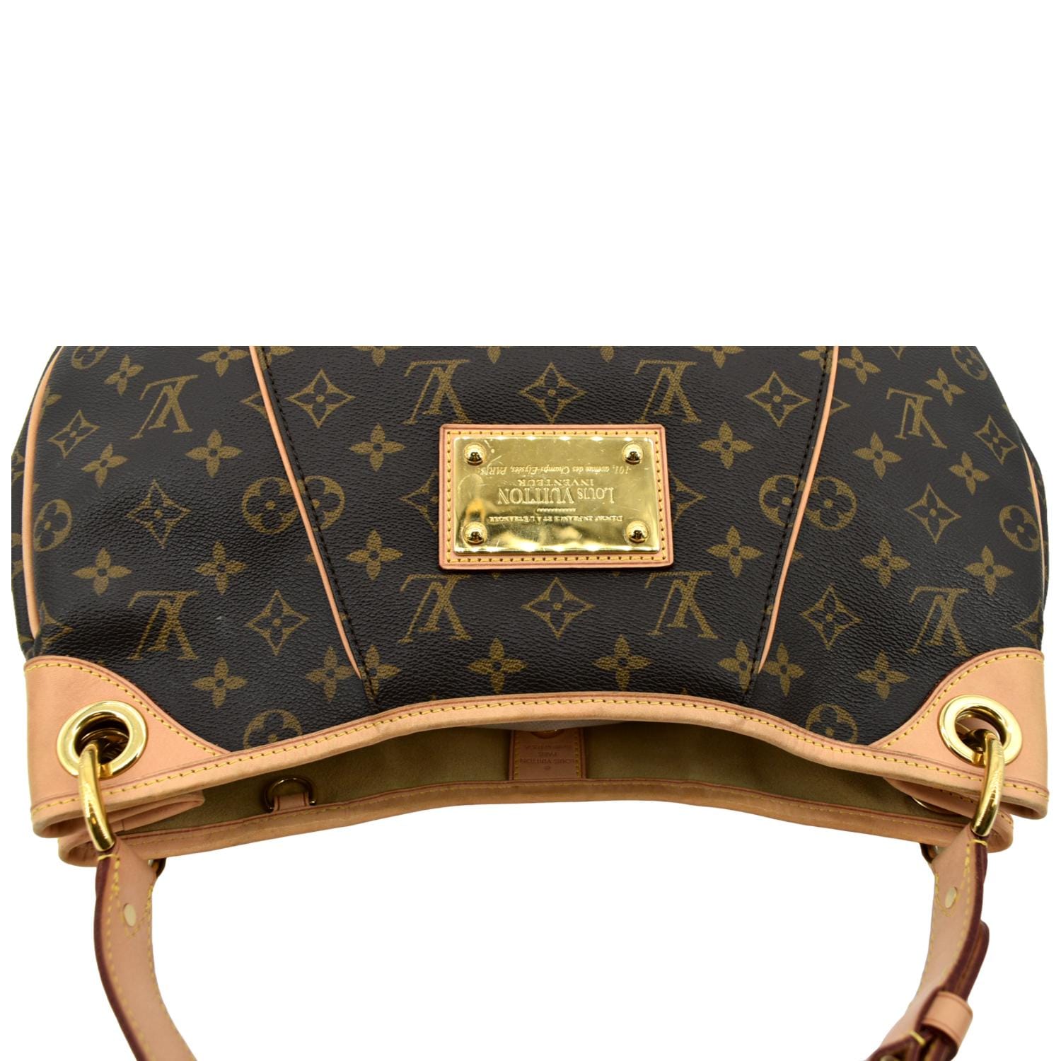 LOUIS VUITTON Galliera PM Monogram Canvas Hobo Shoulder Bag Brown