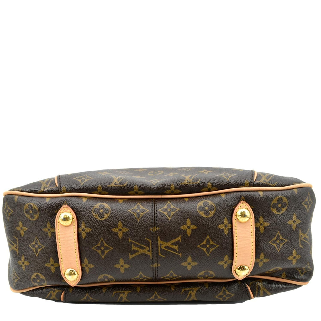 LOUIS VUITTON Galliera PM Monogram Canvas Hobo Shoulder Bag Brown