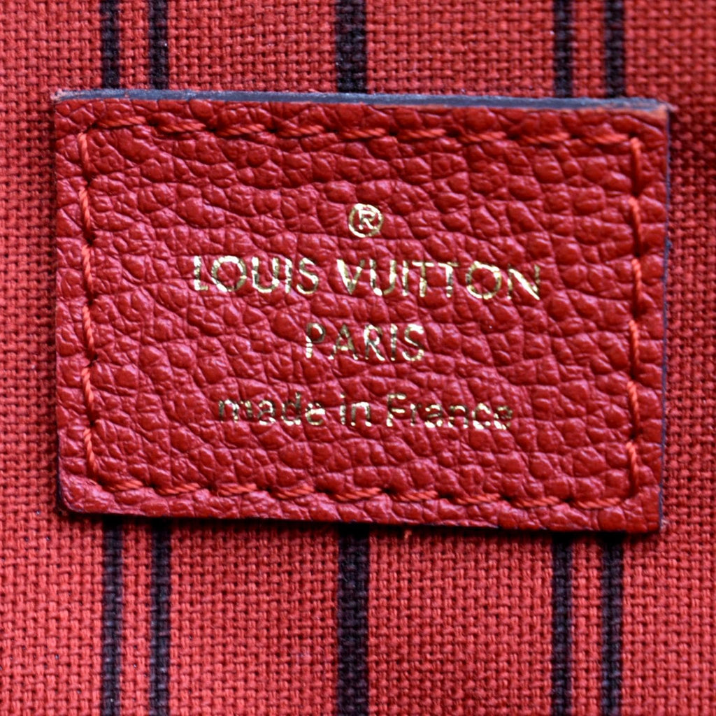 LOUIS VUITTON Bastille PM Empreinte Leather Shoulder Bag Red