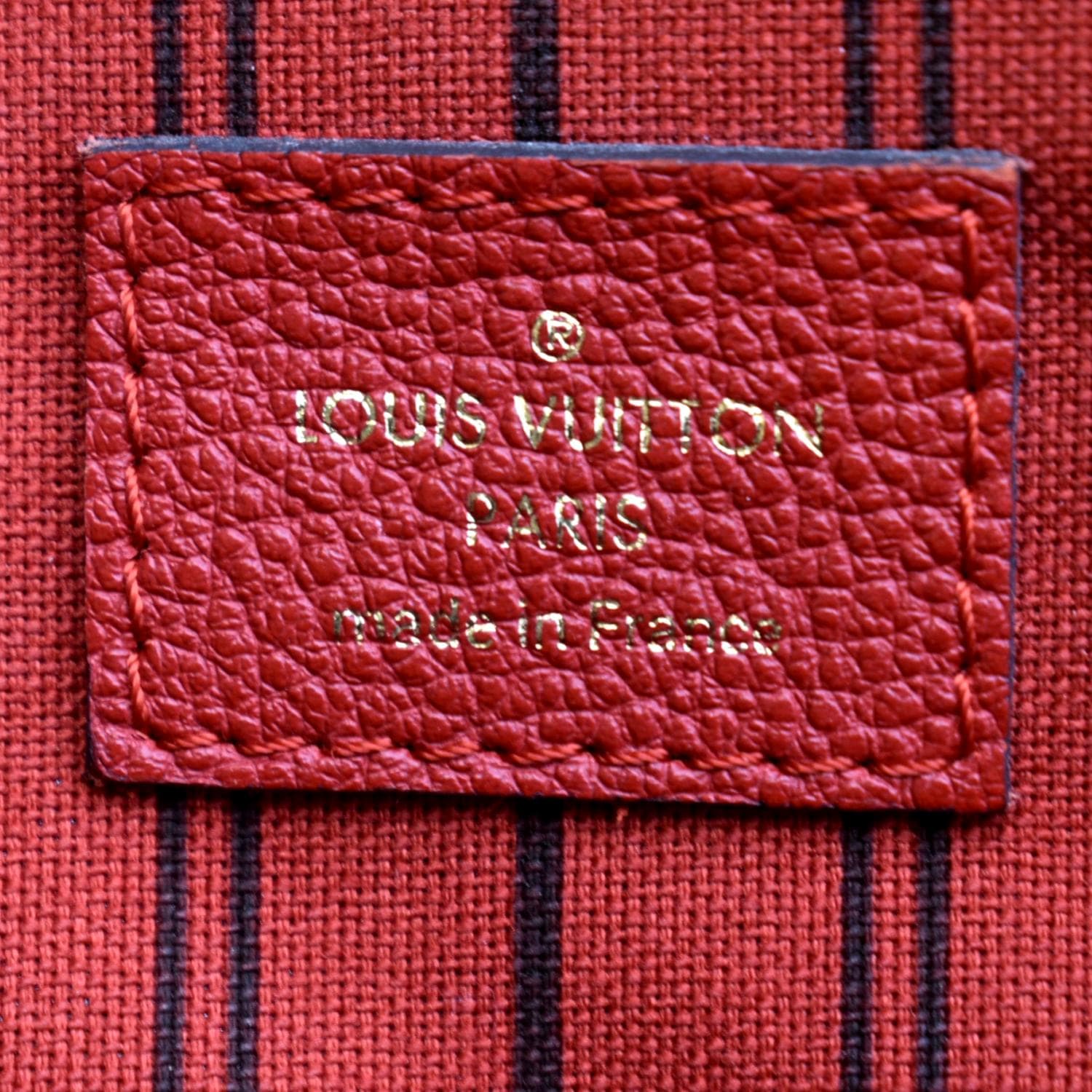 LOUIS VUITTON Bastille PM Empreinte Leather Shoulder Bag Red
