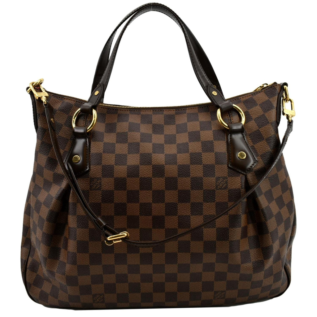 LOUIS VUITTON Evora MM Damier Ebene Shoulder Bag Brown