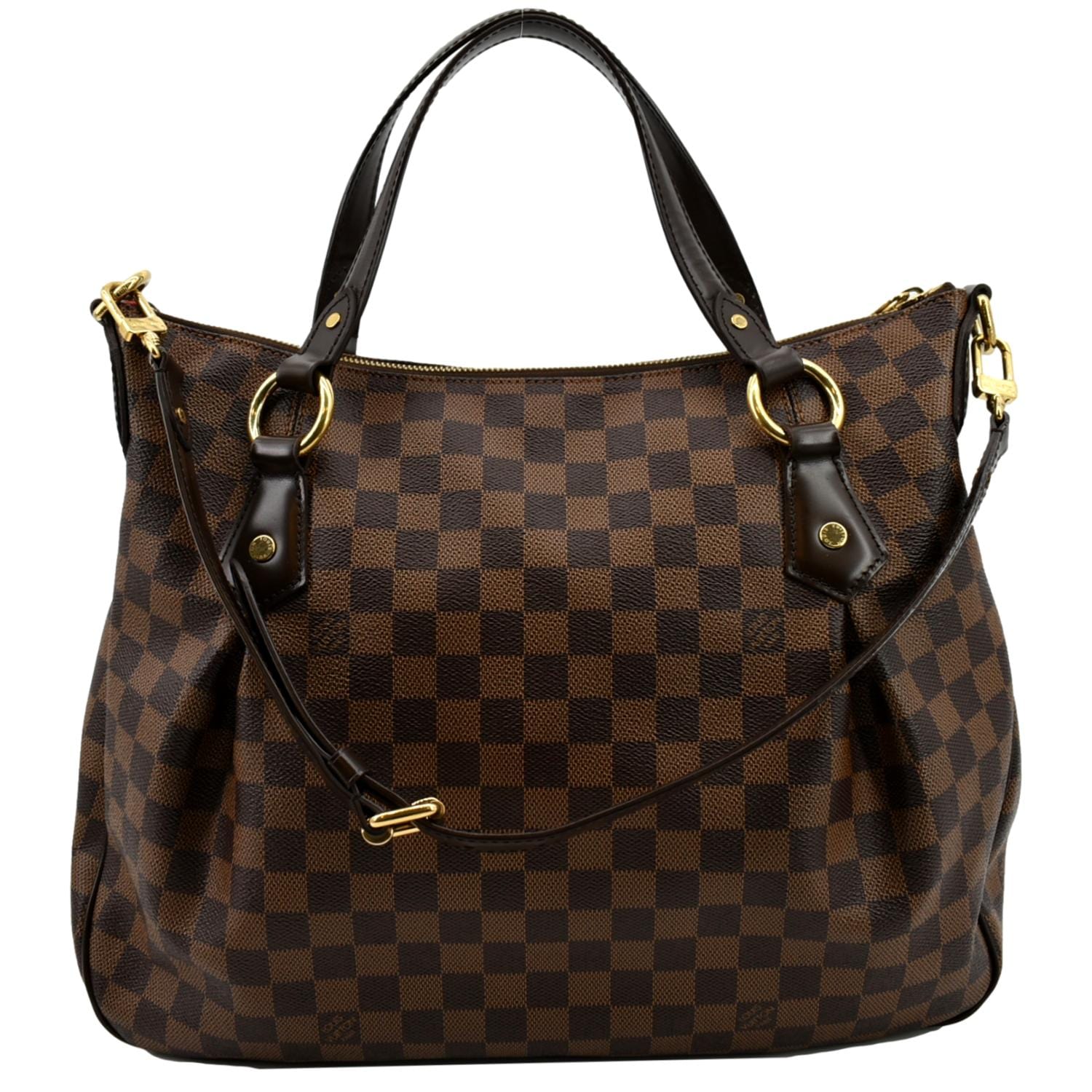 LOUIS VUITTON Evora MM Damier Ebene Shoulder Bag Brown