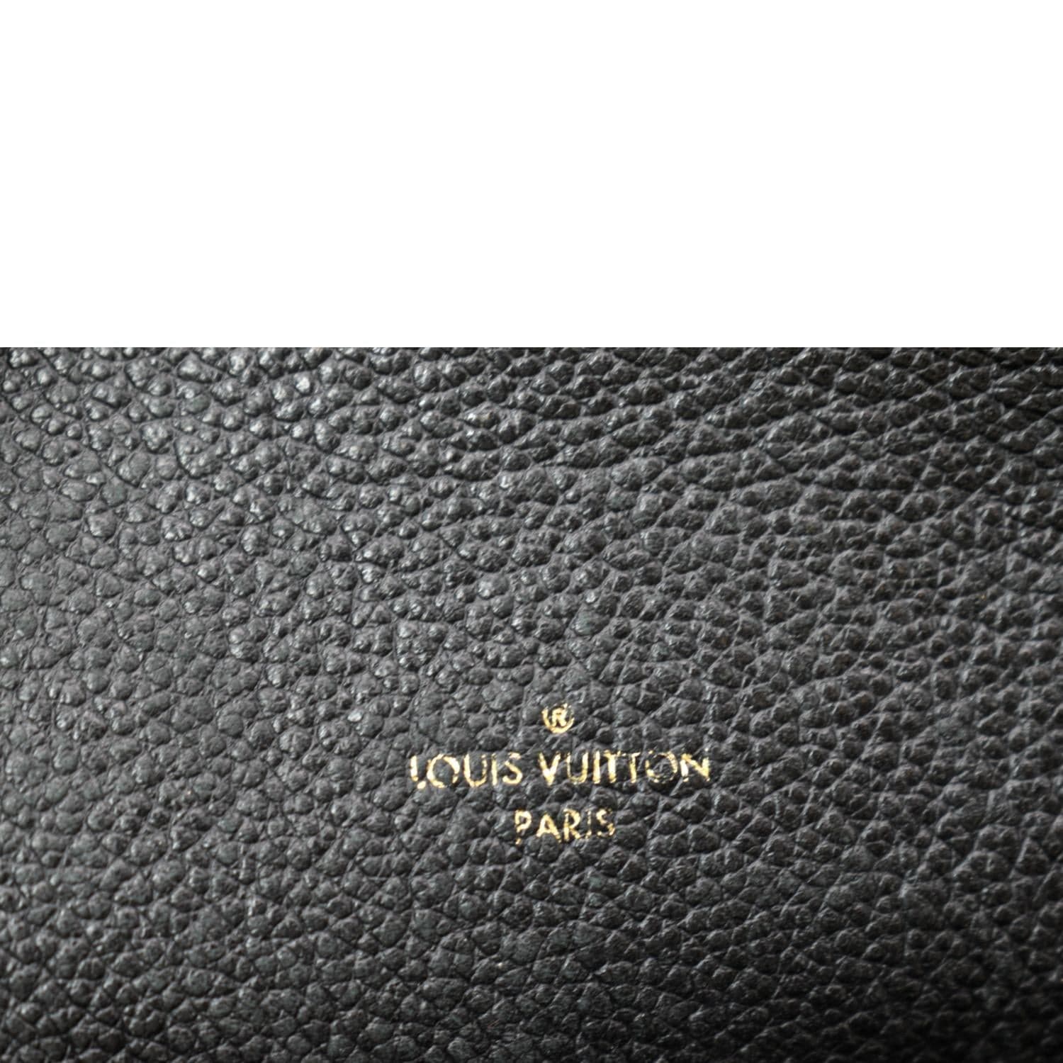 LOUIS VUITTON Melie Empreinte Leather Hobo Shoulder Bag Black