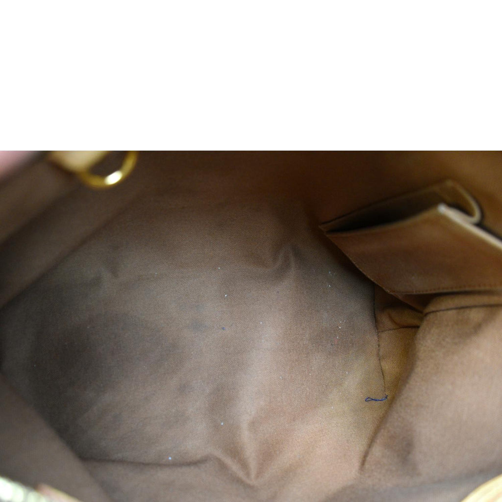 LOUIS VUITTON Cabas Piano Monogram Canvas Shoulder Bag Brown