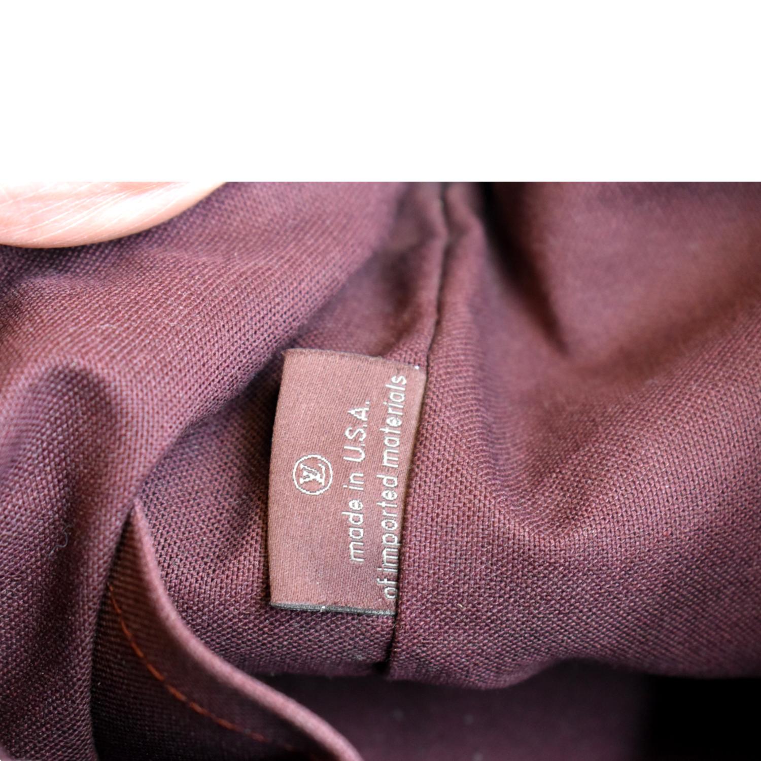 LOUIS VUITTON Iena PM Damier Ebene Tote Bag Brown